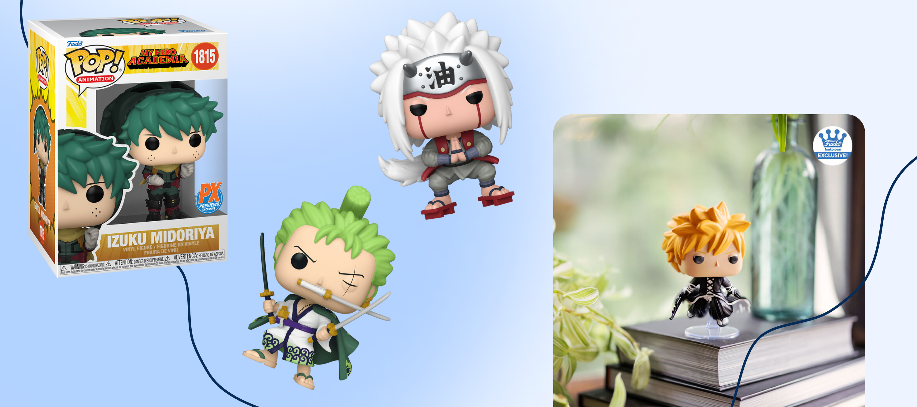 Funko Pop My hero Academia, Bleach, One Piece и другие аниме